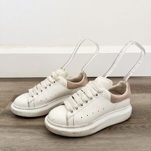 Alexander McQueen White Leather Oversized Sneakers EU 36.5